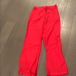 Grey’s anatomy small red/pink scrub pants